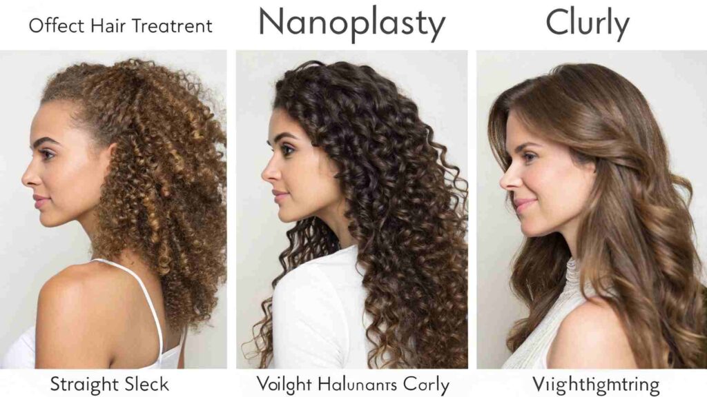 Nanoplasty for Different Hair Types: