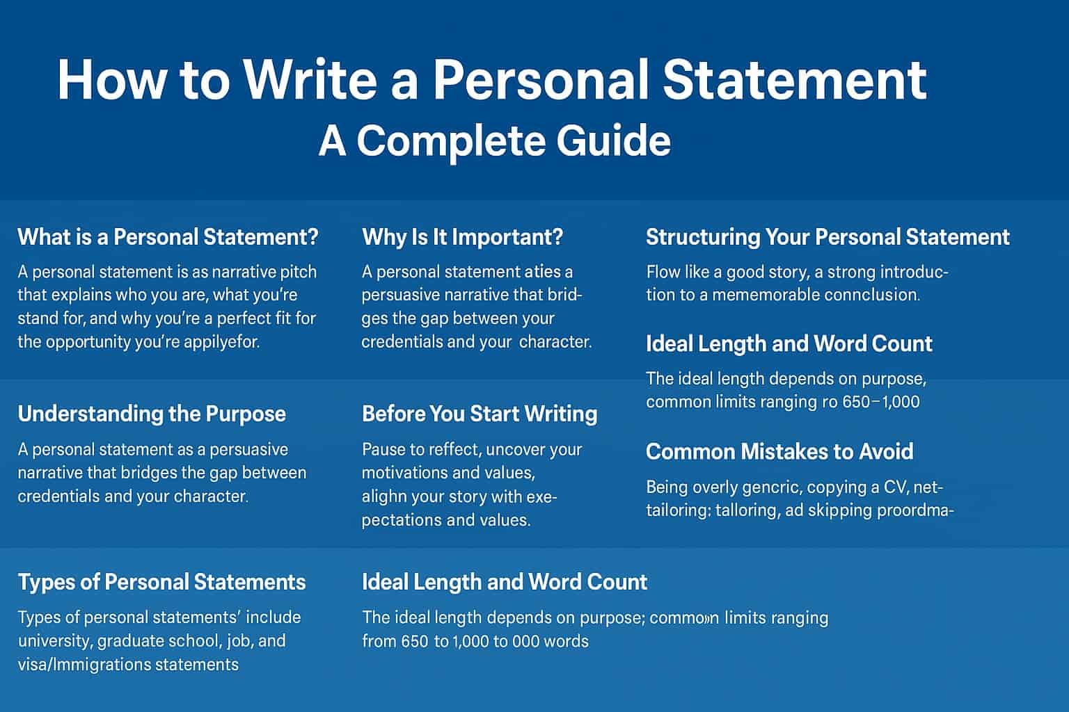 How to Write a Personal Statement: A Complete Guide